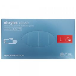 Rękawice nitrylowe Nitrylex niebieskie L 100szt