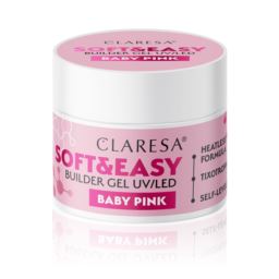 Claresa Żel budujący SOFT&EASY gel baby pink 12 g