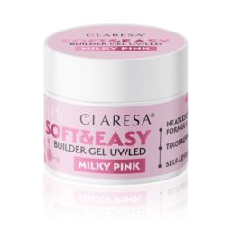 Claresa Żel budujący SOFT&EASY gel milky pink 45 g