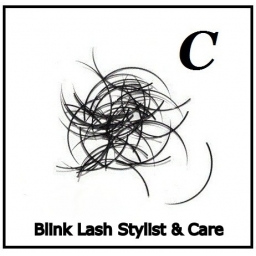 Rzęsy Jedwabne Blink Lash Stylist & Care. Profil C. Grubość 0,20. Długość 14
